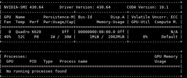 Nvidia SMI utility on Container