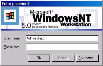 Windows NT Login